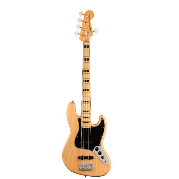 Fender, Squier, Classic Vibe 70's, 5 String, Jazz Bass, Natural, Maple Neck, Fender Cape Town, Fender Near Me