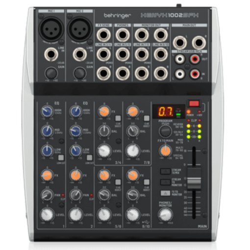 Behringer, XENYX1002SFX, Mixer, 10-Channel, Effects, Streaming, Behringer Near Me, Behringer Cape Town,