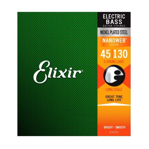Elixir, 14-105, Medium Gauge, Nanoweb, Coated, Bass Strings, Steel, Elixir Cape Town, Elixir Near Me, Elixir South Africa