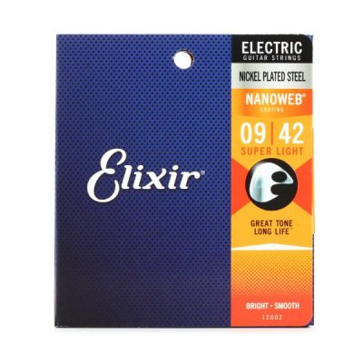 Elixir, 9-42, 9 Gauge, Nanoweb, Coated, Electric Guitar Strings, Steel, Elixir Cape Town, Elixir Near Me, Elixir South Africa