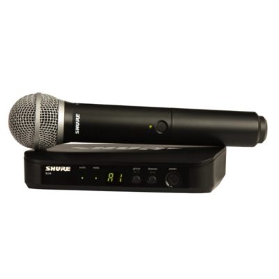 Shure BLX24 PG58 4, cordless, handheld, wireless, vocal, mic, church, stage, live, Shure near me, Shure Cape Town