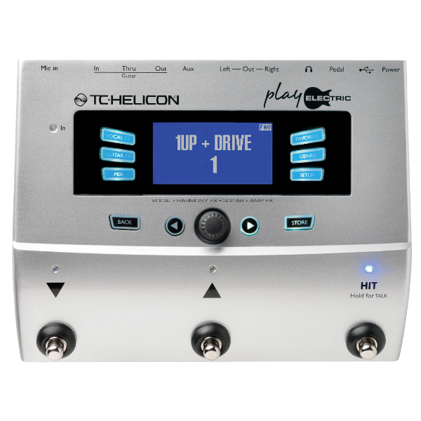 TC Helicon Play Electric, vocal, effects, harmoniser, processor, pedal, electric guitar, singing, PA, Stage, TC Helicon near me, TC Helicon Cape Town