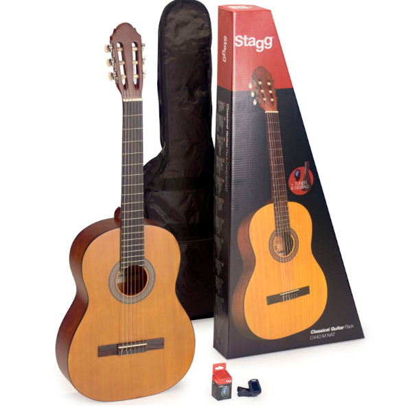Stagg C440M Full Size Classical Guitar Pack - Natural | Musiekwêreld