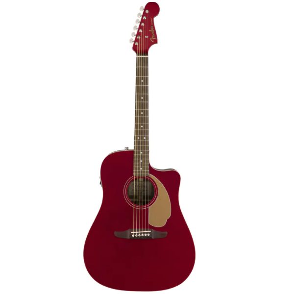 Fender, California, Redondo, Player, Acoustic Electric, Guitar, Candy Apple Red, Fender, Fender Cape Town