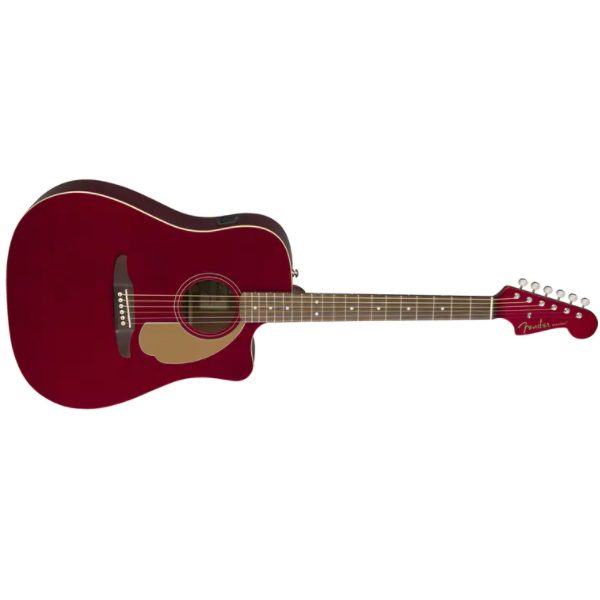 Fender, California, Redondo, Player, Acoustic Electric, Guitar, Candy Apple Red, Fender, Fender Cape Town