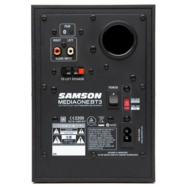 Samson, MediaOne BT3, Studio Monitors, Bluetooth, Samson Studio Monitors Near Me, Samson Studio Monitor Cape Town,