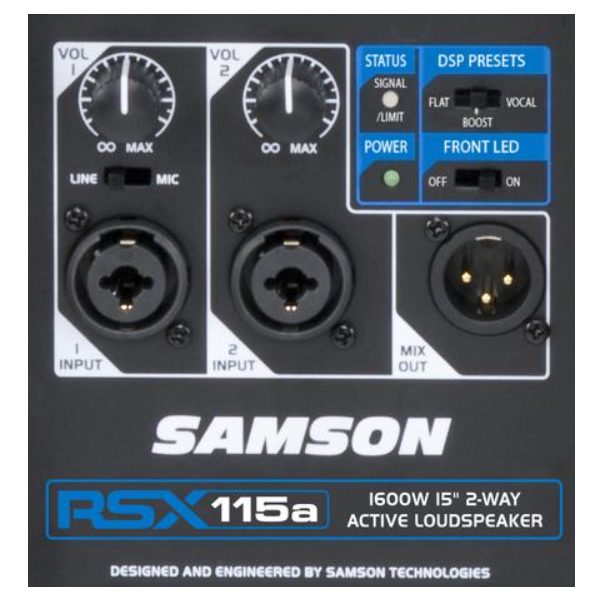 Samson, RSX115A, Active Speaker, 15 Inch, Loudspeaker, Samson Near Me, Samson Cape Town,
