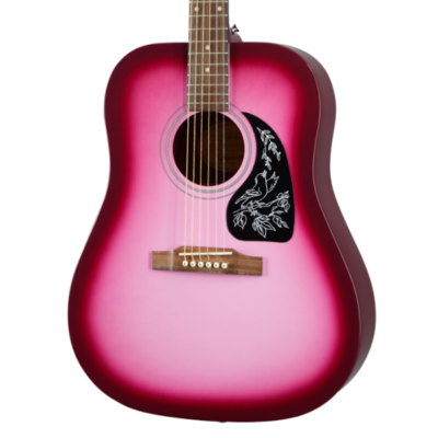 Epiphone, Starling, Dreadnought, Hot Pink Pearl, Acoustic Guitar, Mahogany Back and Sides, Spruce Top, Epiphone Near Me, Epiphone Cape Town,