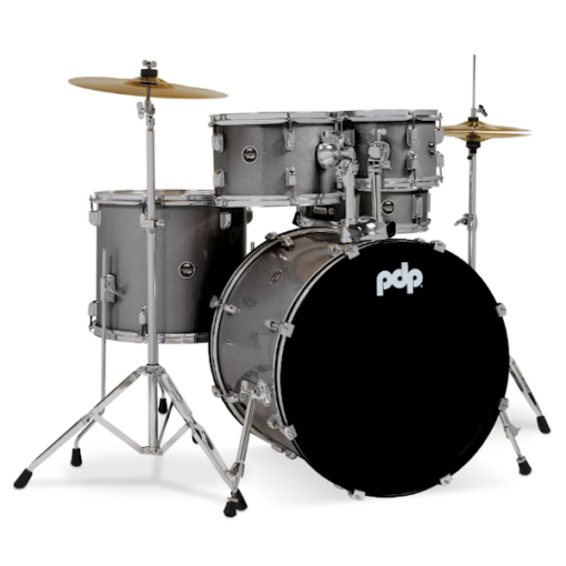 PDP, Drums, Center Stage, 5-Piece, Silver Sparkle, Cymbals, Hardware, Poplar Shells, PDP Near Me, PDP Cape Town,