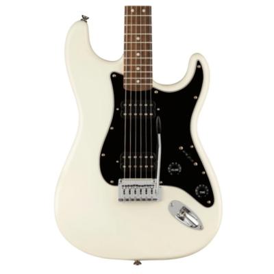Fender, Squier, Stratocaster, Affinity, Olympic White, Laurel Fingerboard, Humbucker Pickups, Squier Near Me, Squier Cape Town,