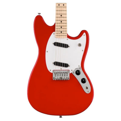 Fender, Squier, Sonic, Mustang, Maple Fingerboard, Single coil Pickups, Torino Red, Squier Near Me, Squier Cape Town,