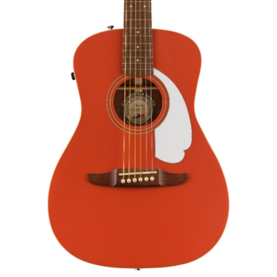 Fender, Acoustic, Malibu Player, Fiesta Red, Fishman Flex Pickup, Spruce Top, Sapele Back and Sides, Fender Near Me, Fender Cape Town,
