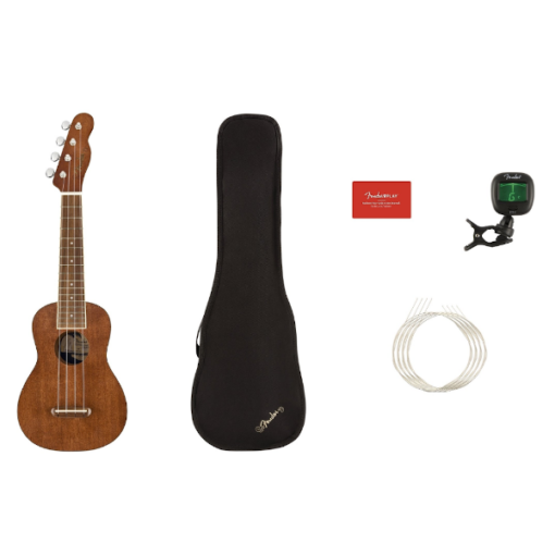 Fender, Seaside Soprano Pack, Ukulele, Mahogany Body, Natural, Fender Near Me, Fender Cape Town,