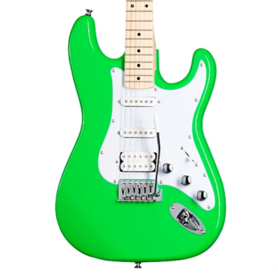 Kramer, Focus VT-211S, Electric Guitar, HSS Pickups, Alnico, Neon Green, Maple Fingerboard, Kramer Near Me, Kramer Cape Town,