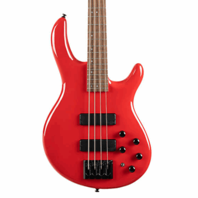 Cort, C4 Deluxe, Candy Red, 4-String, Bass, Electric Bass, Bartolini MK-1 Pickups, Markbass Pre-Amp, Cort Cape Town, Cort Near Me,