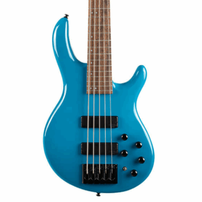 Cort, C5 Deluxe, Candy Blue, 5-String, Bass, Electric Bass, Bartolini MK-1 Pickups, Markbass Pre-Amp, Cort Cape Town, Cort Near Me,