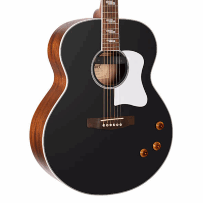 Cort, CJ-RETRO, Vintage Black Matte, Jumbo Body, Acoustic, Fishman Pickup, Cort Near Me, Cort Cape Town,