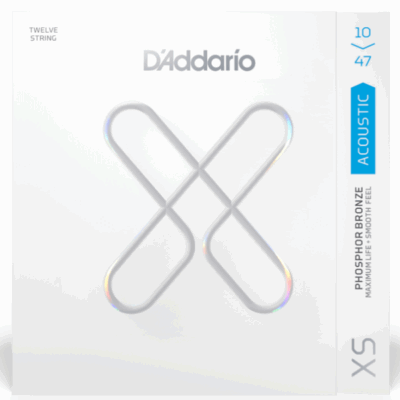 D'Addario, XSAPB1047-12, 12-Strings, Acoustic, Coated, 10-47, Light Gauge, D'Addario Strings Near Me, D'Addario Strings Cape Town,