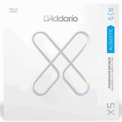 D'Addario, XSAPB1047-12, 12-Strings, Acoustic, Coated, 10-47, Light Gauge, D'Addario Strings Near Me, D'Addario Strings Cape Town,