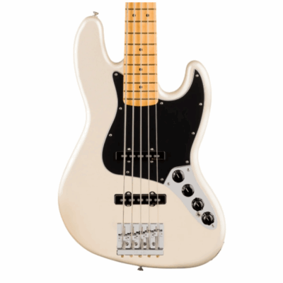 Fender, Jazz Bass, Player II, Modified, Active, 5-String Bass Guitar, Olympic Pearl, Maple Fingerboard, Fender Near Me, Fender Cape Town,