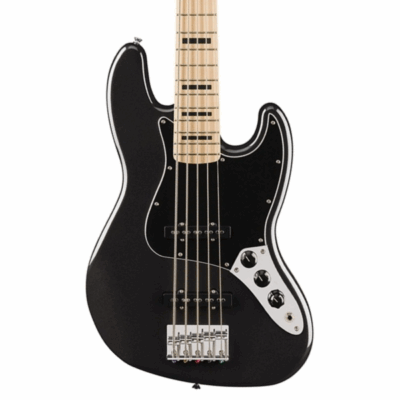 Fender, Squier, Jazz Bass, Affinity, Active Pre-Amp, 5-String Bass Guitar, Metallic Black, Maple Fingerboard, Fender Near Me, Fender Cape Town,