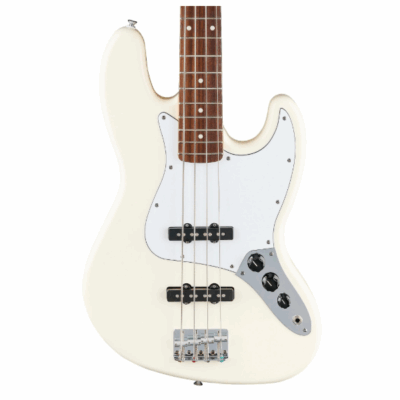 Fender, Jazz Bass, Standard, 4-String Bass Guitar, Olympic White, Laurel Fingerboard, Fender Near Me, Fender Cape Town,