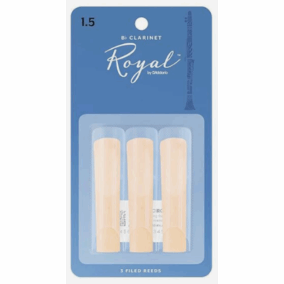 Rico Royal, D'Addario, Clarinet, 1.5, Reeds, 3 Pack, Blue Label, Rico Royal Near Me, Rico Royal Cape Town,