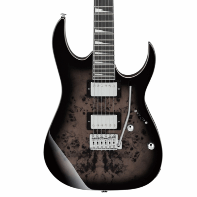 Ibanez, GRG220PA1, Electric Guitar, Brown Black Burst, Purpleheart Fingerboard, Roasted Maple Neck, Okoume Body, Poplar Burl Art Grain Top, Humbucker Pickups, Ibanez Near Me, Ibanez Cape Town,
