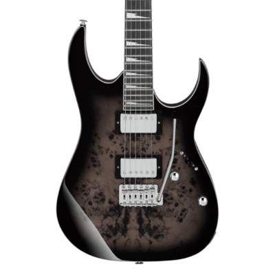 Ibanez, GRG220PA1, Brown Black Burst, Okoume Body With Poplar Grain Top, Purpleheart Fingerboard, Humbucker Pickups, Ibanez Near Me, Ibanez Cape Town,
