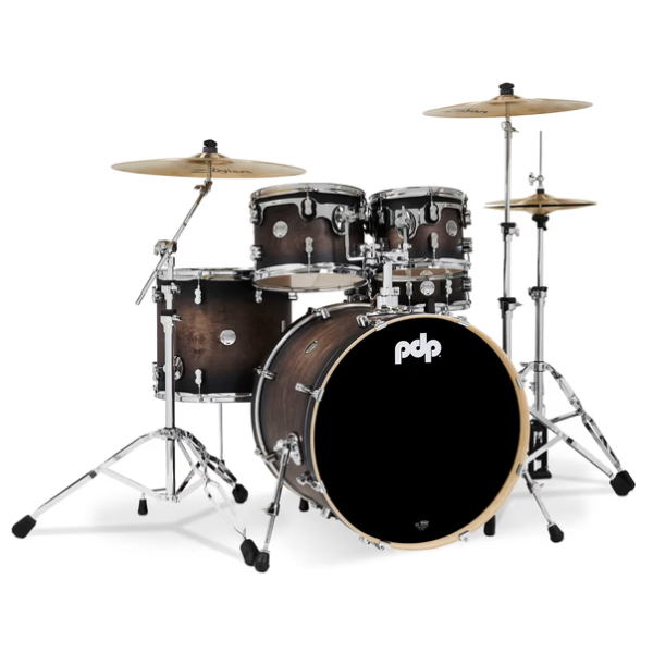 PDP, Drum kit, Maple Shells, Satin Charcoal Burst, 5-Piece, Shell Pack, PDP Near Me, PDP Cape Town,