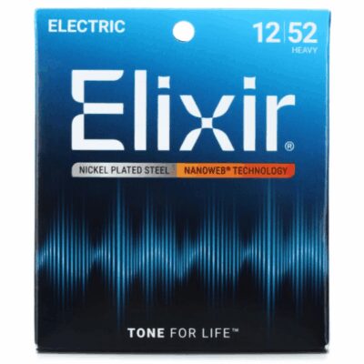 Elixir, 12-52, Heavy, Nanoweb, Coated, Electric Guitar Strings, Steel, Elixir Cape Town, Elixir Near Me, Elixir South Africa