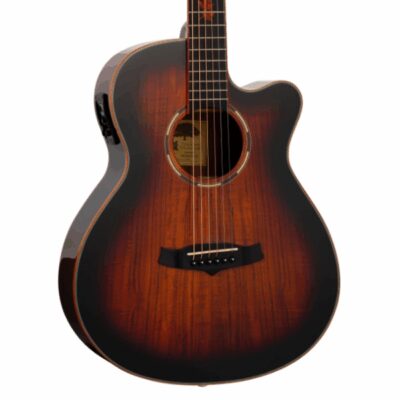 Tanglewood, TWX4CEK, Acoustic Electric, Solid Mahogany With Koa Veneer, Koa Back and Sides, Autumn Burst Gloss, Winterleaf Exotic Series, Super Folk Shape, Tanglewood Near Me, Tanglewood Cape Town,